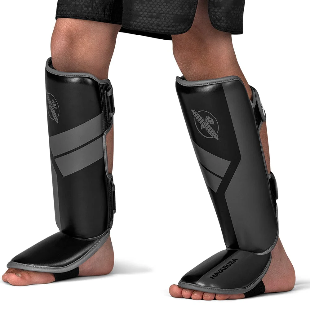 Hayabusa S4 Youth Shin Guards Black - Image 3