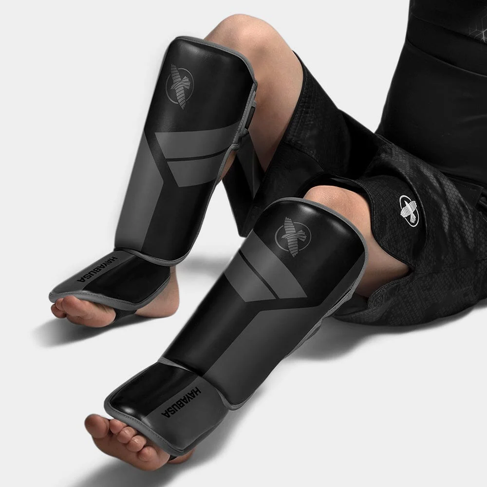 Hayabusa S4 Youth Shin Guards Black - Image 5