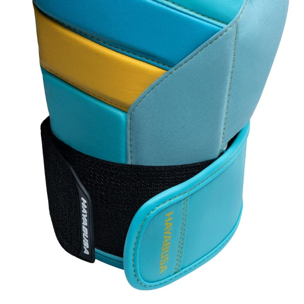 Hayabusa T3 Boxing Gloves Blue/Yellow - Image 3