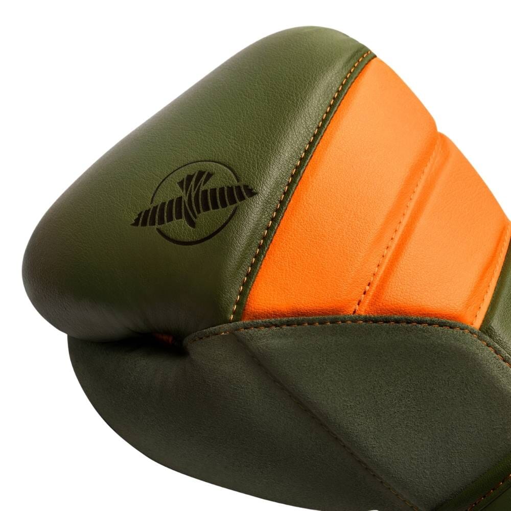 Hayabusa T3 Boxing Gloves Green/Orange - Image 4