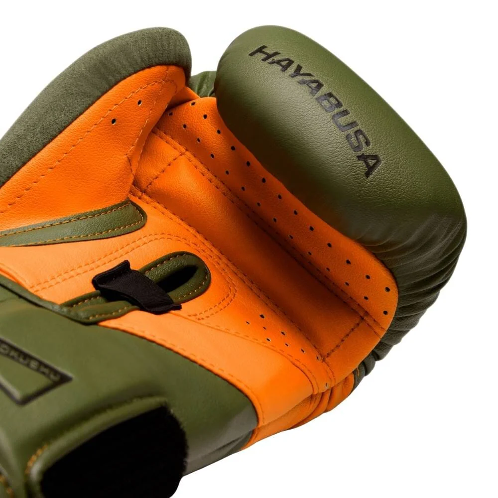 Hayabusa T3 Boxing Gloves Green/Orange - Image 5