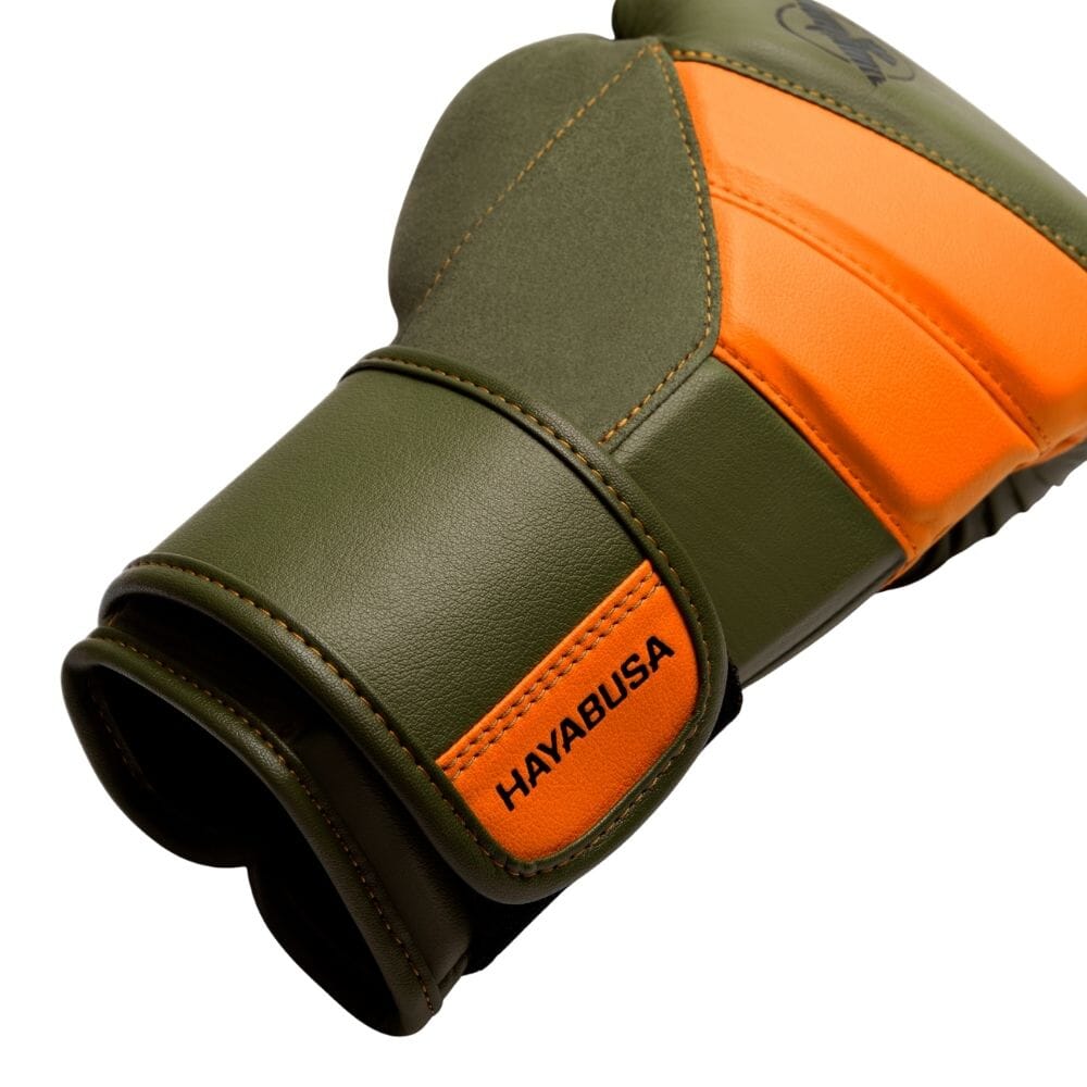 Hayabusa T3 Boxing Gloves Green/Orange - Image 6