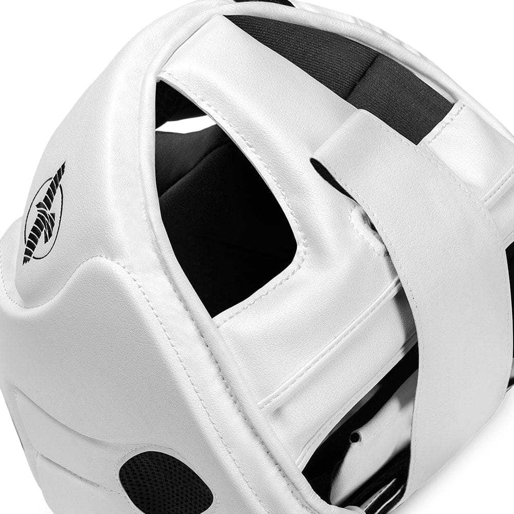 Hayabusa T3 Chinless Boxing Headgear White/Black - Image 3