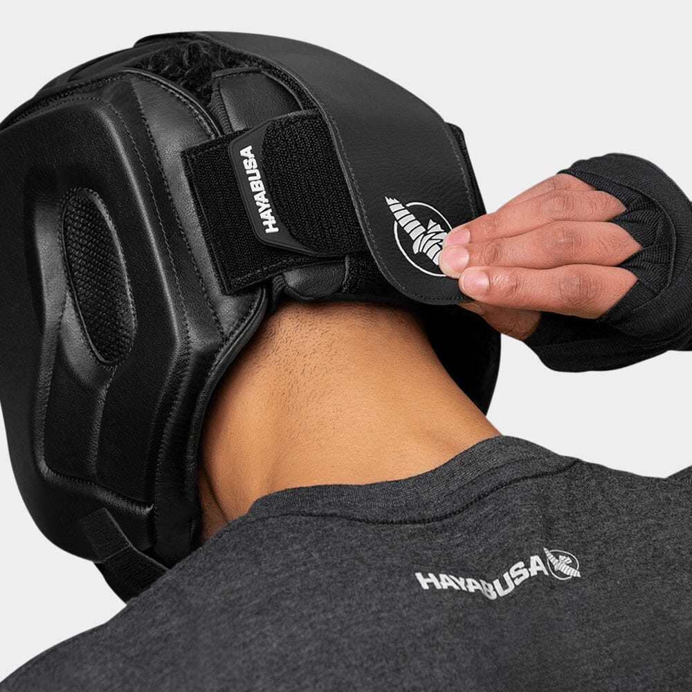 Hayabusa T3 Chinless Boxing Headgear White/Black - Image 5