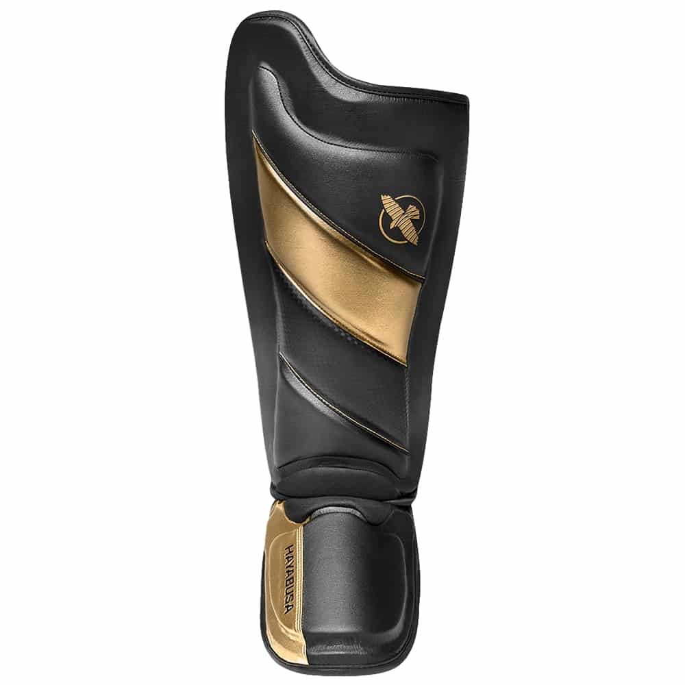 Hayabusa T3 Striking Shin Guards Black/Gold - Image 2