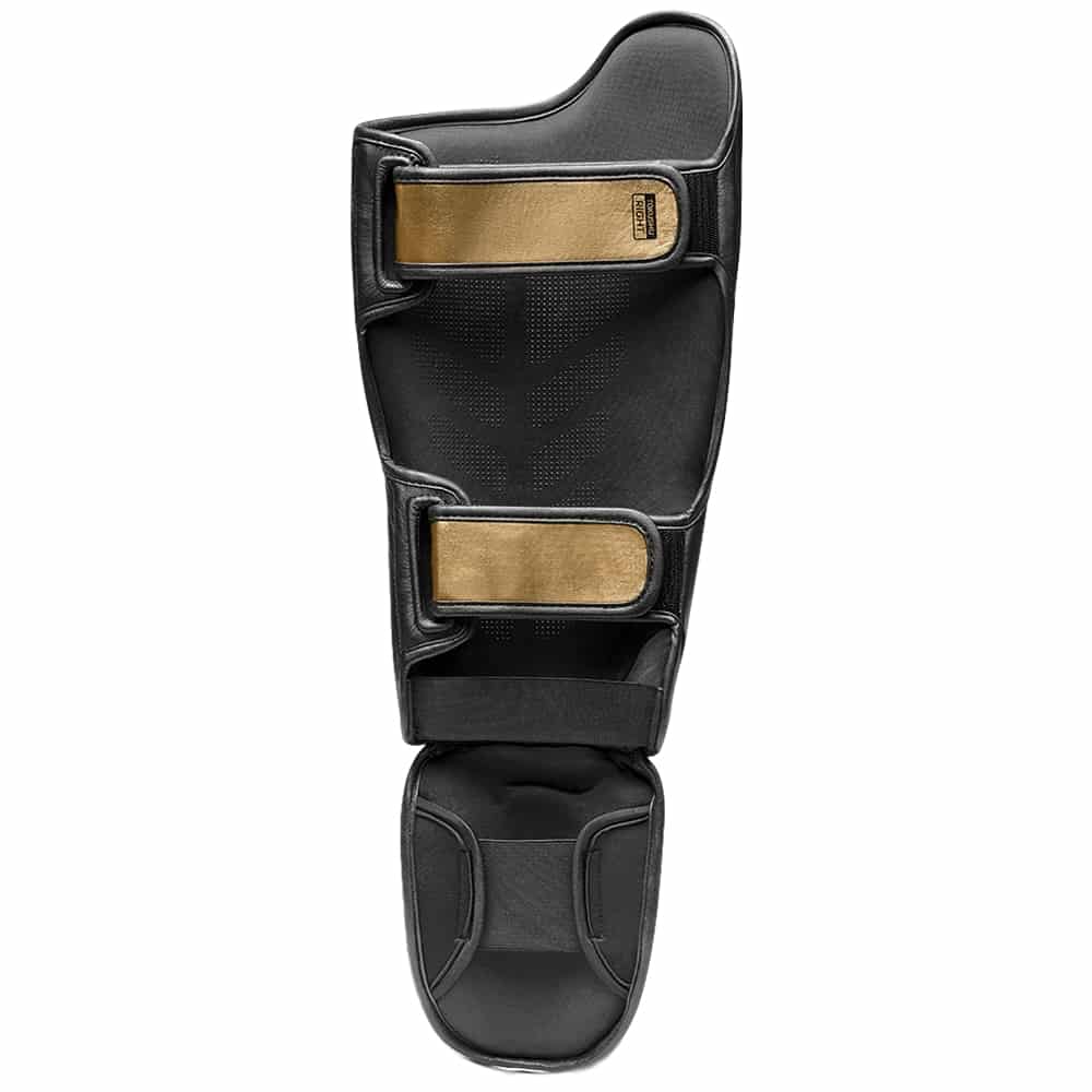 Hayabusa T3 Striking Shin Guards Black/Gold - Image 3