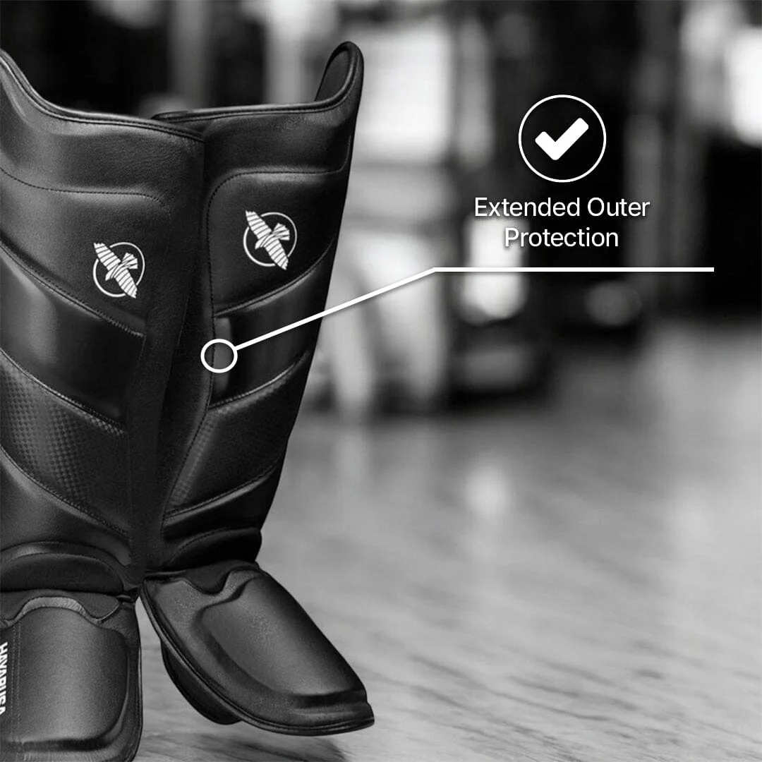 Hayabusa T3 Striking Shin Guards Black/Gold - Image 7