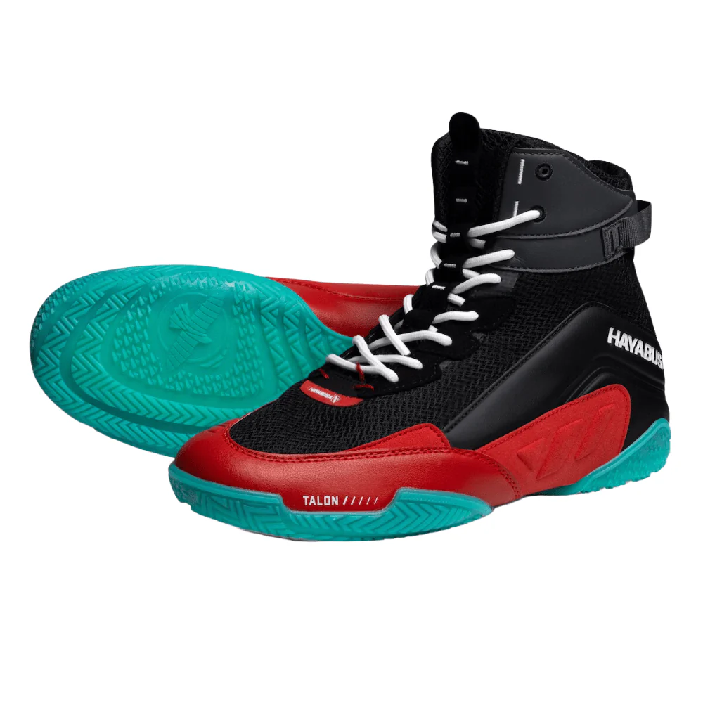Hayabusa Talon Boxing Shoes Black/Red - Image 4