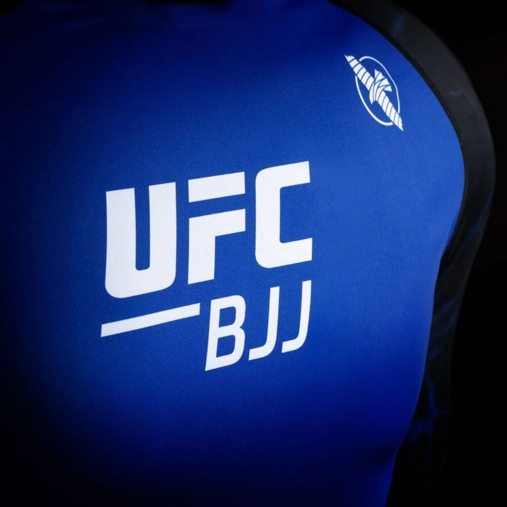 Hayabusa UFC BJJ Long Sleeve Rashguard Black/Blue - Image 2