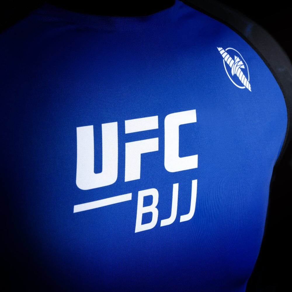 Hayabusa UFC BJJ Short Sleeve Rashguard Blue - Image 2
