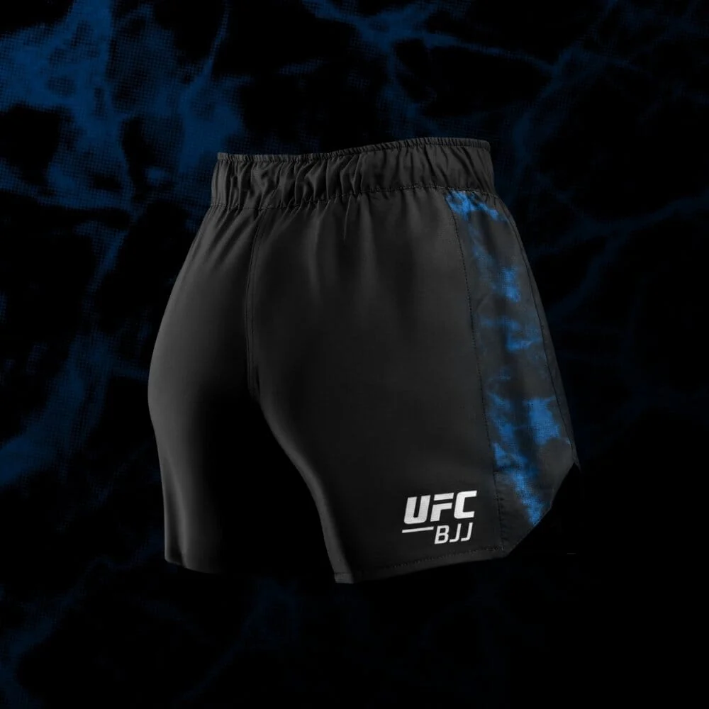 Hayabusa UFC BJJ Womens Grappling Shorts Black/Blue - Image 2