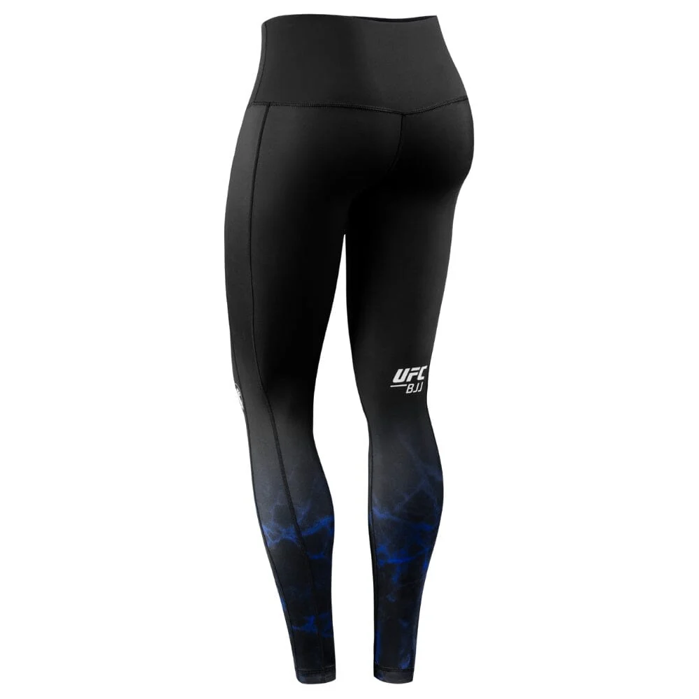 Hayabusa UFC BJJ Womens Leggings Black/Blue - Image 2