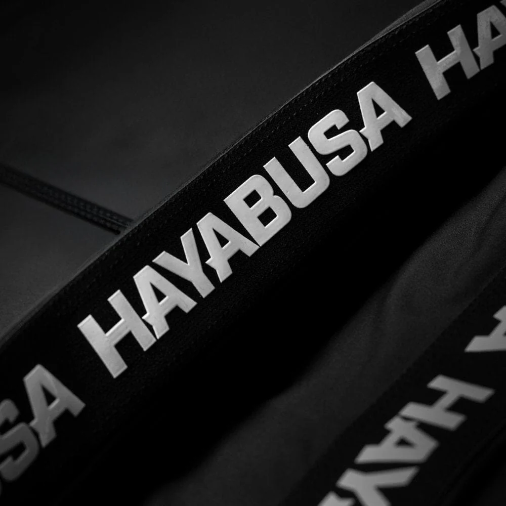 Hayabusa UFC BJJ Womens Leggings Black/Blue - Image 8
