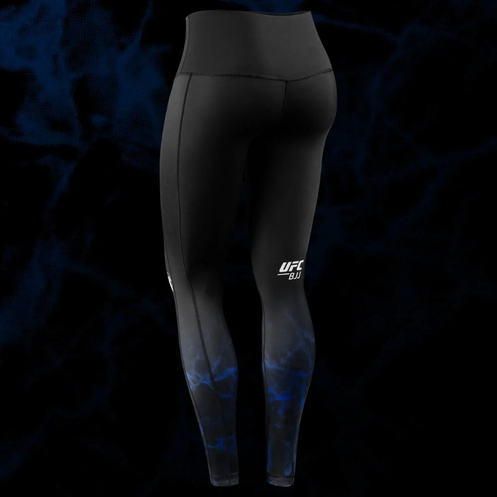 Hayabusa UFC BJJ Womens Leggings Black/Blue - Image 9