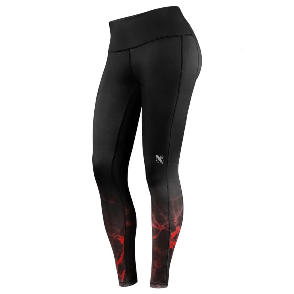 Hayabusa UFC BJJ Womens Leggings Black/Red