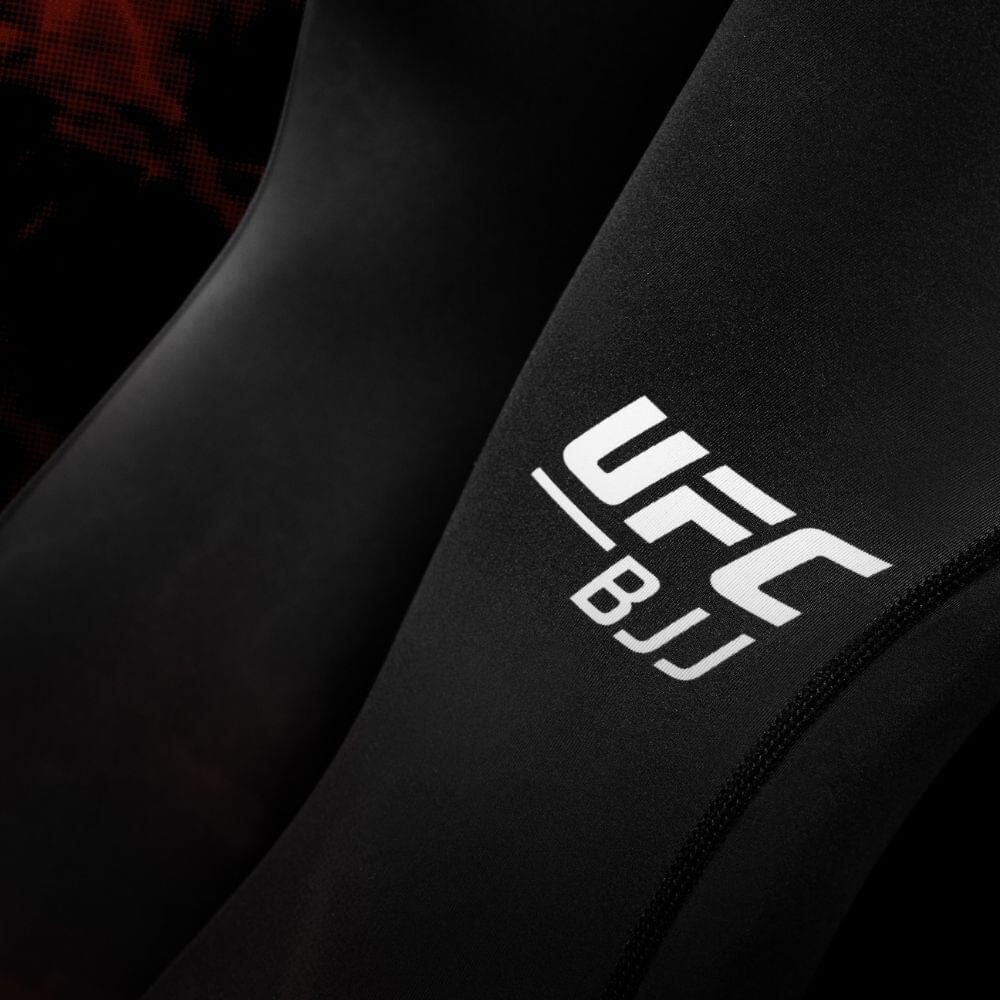 Hayabusa UFC BJJ Womens Leggings Black/Red - Image 3