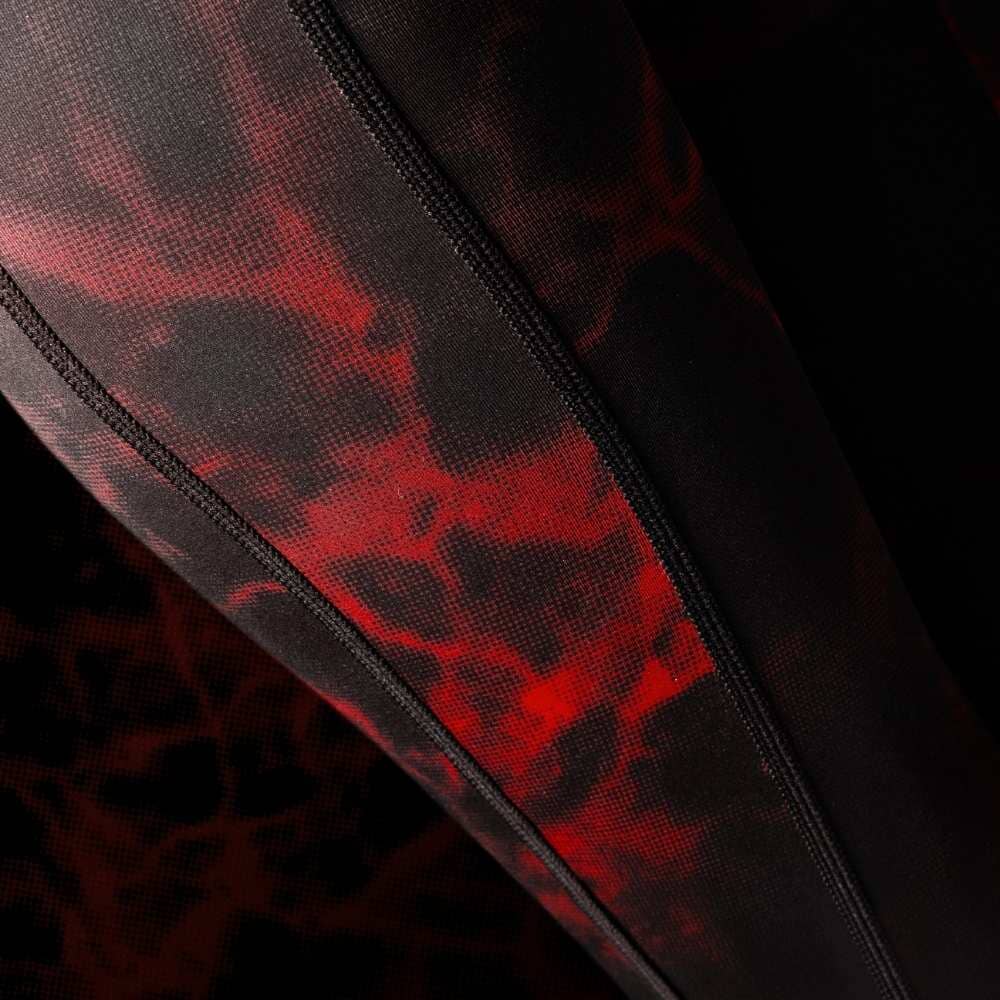 Hayabusa UFC BJJ Womens Leggings Black/Red - Image 5