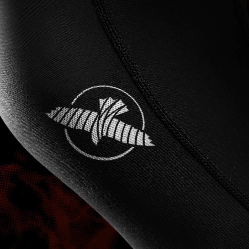 Hayabusa UFC BJJ Womens Leggings Black/Red - Image 6