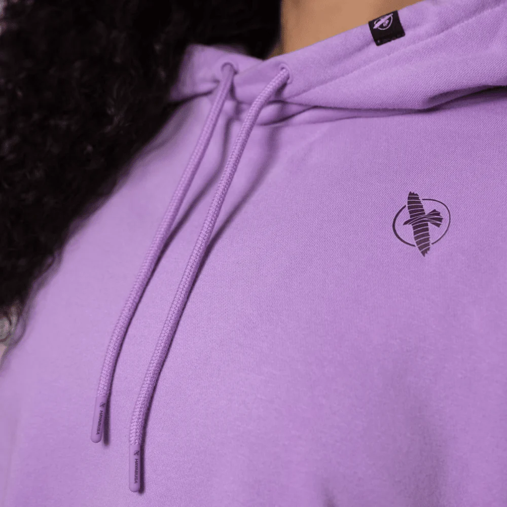 Hayabusa Womens Cozy Fleece Cropped Hoodie Lavender - Image 3