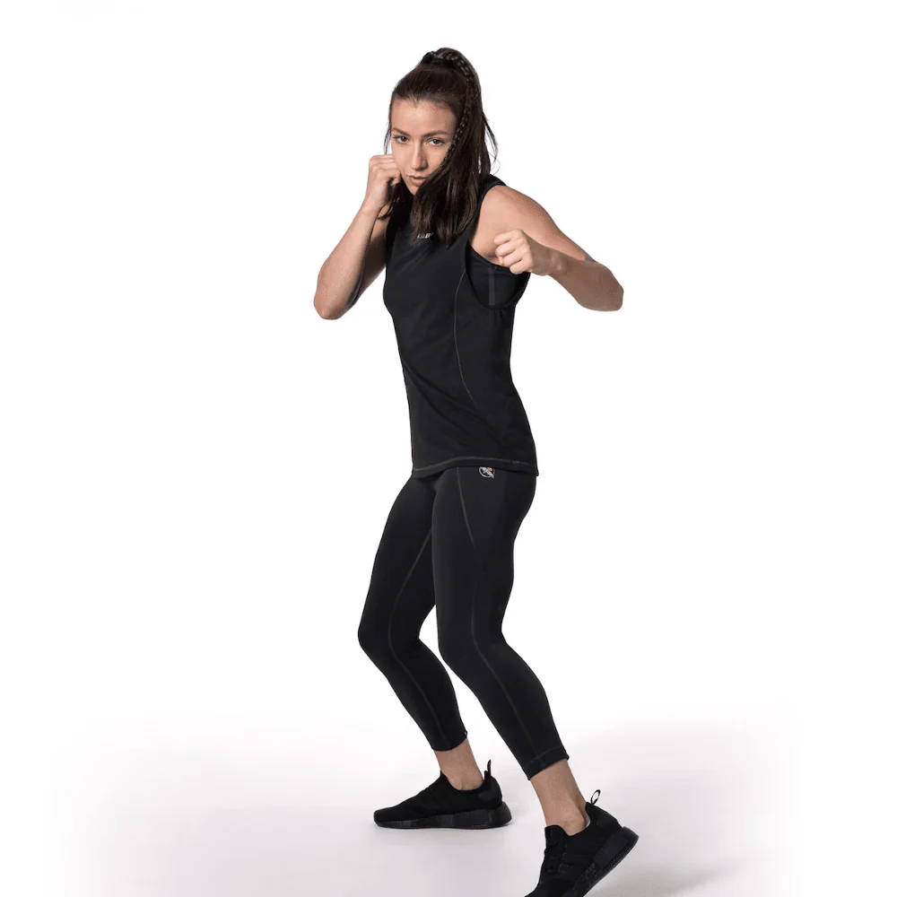 Hayabusa Womens High Rise 3/4 Leggings Black - Image 5
