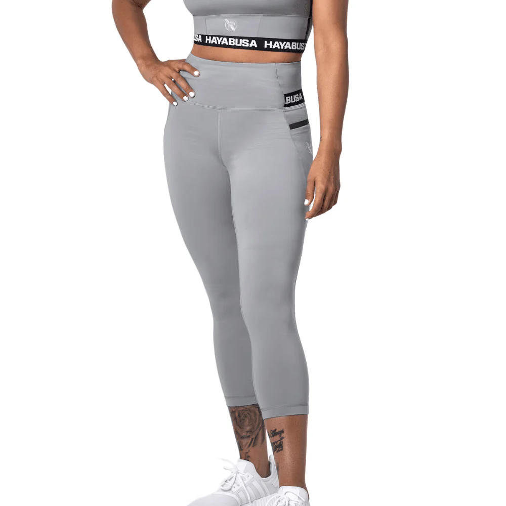 Hayabusa Womens High Rise 3/4 Leggings Grey
