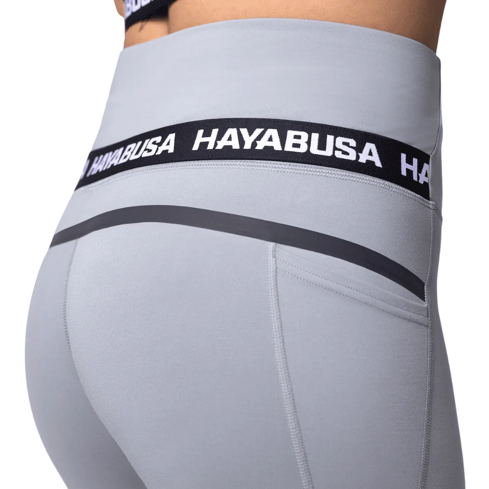 Hayabusa Womens High Rise 3/4 Leggings Grey - Image 4