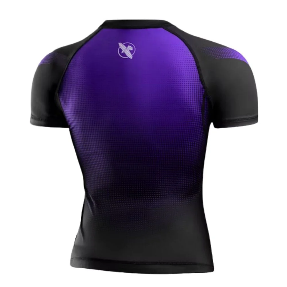 Hayabusa Womens Pro Ranked Short Sleeve Rashguard Purple - Image 3
