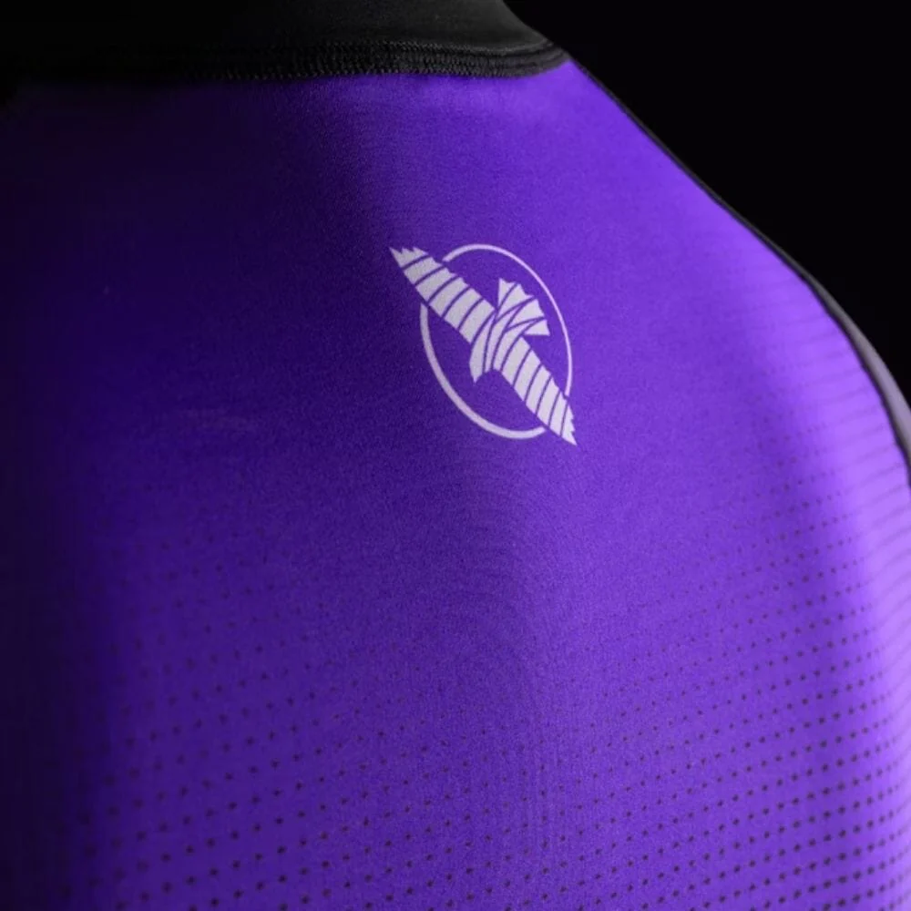 Hayabusa Womens Pro Ranked Short Sleeve Rashguard Purple - Image 5