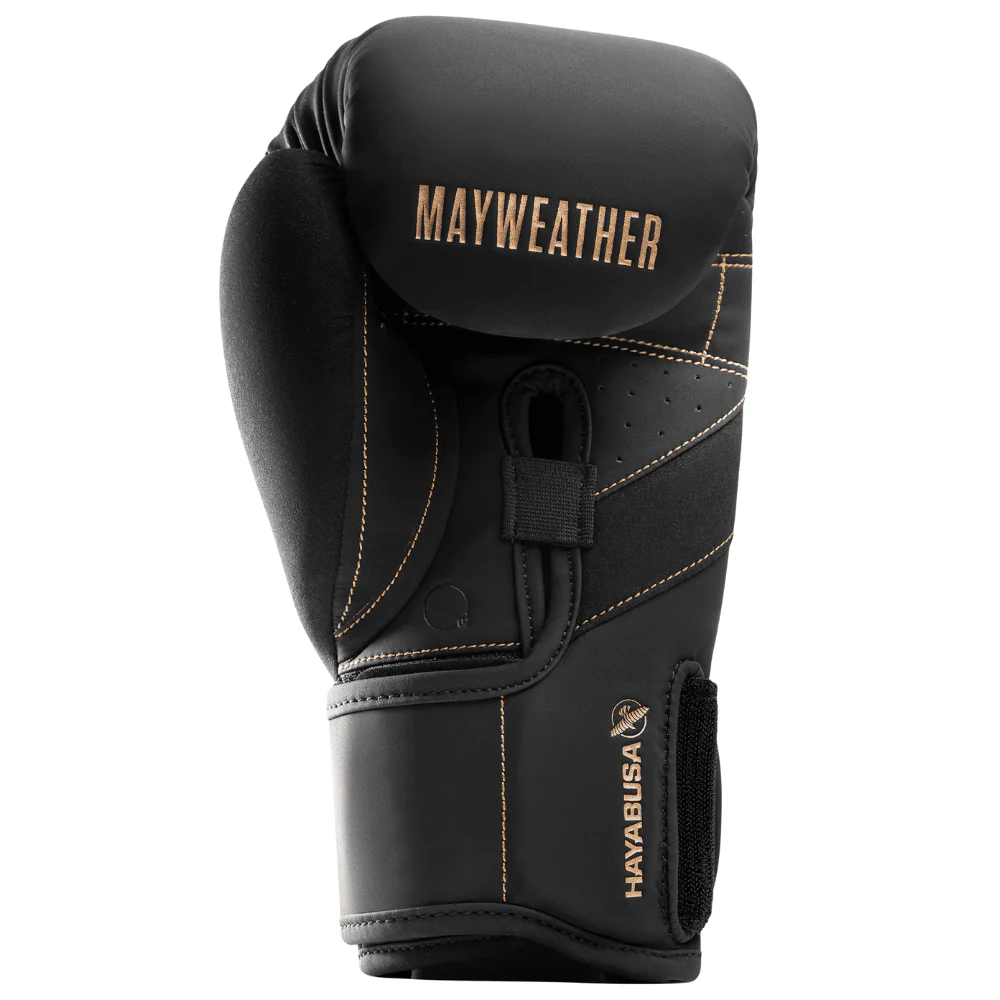 Hayabusa x Mayweather Champ Boxing Gloves Black/Gold - Image 3