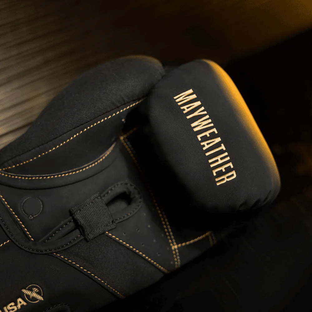 Hayabusa x Mayweather Champ Boxing Gloves Black/Gold - Image 4