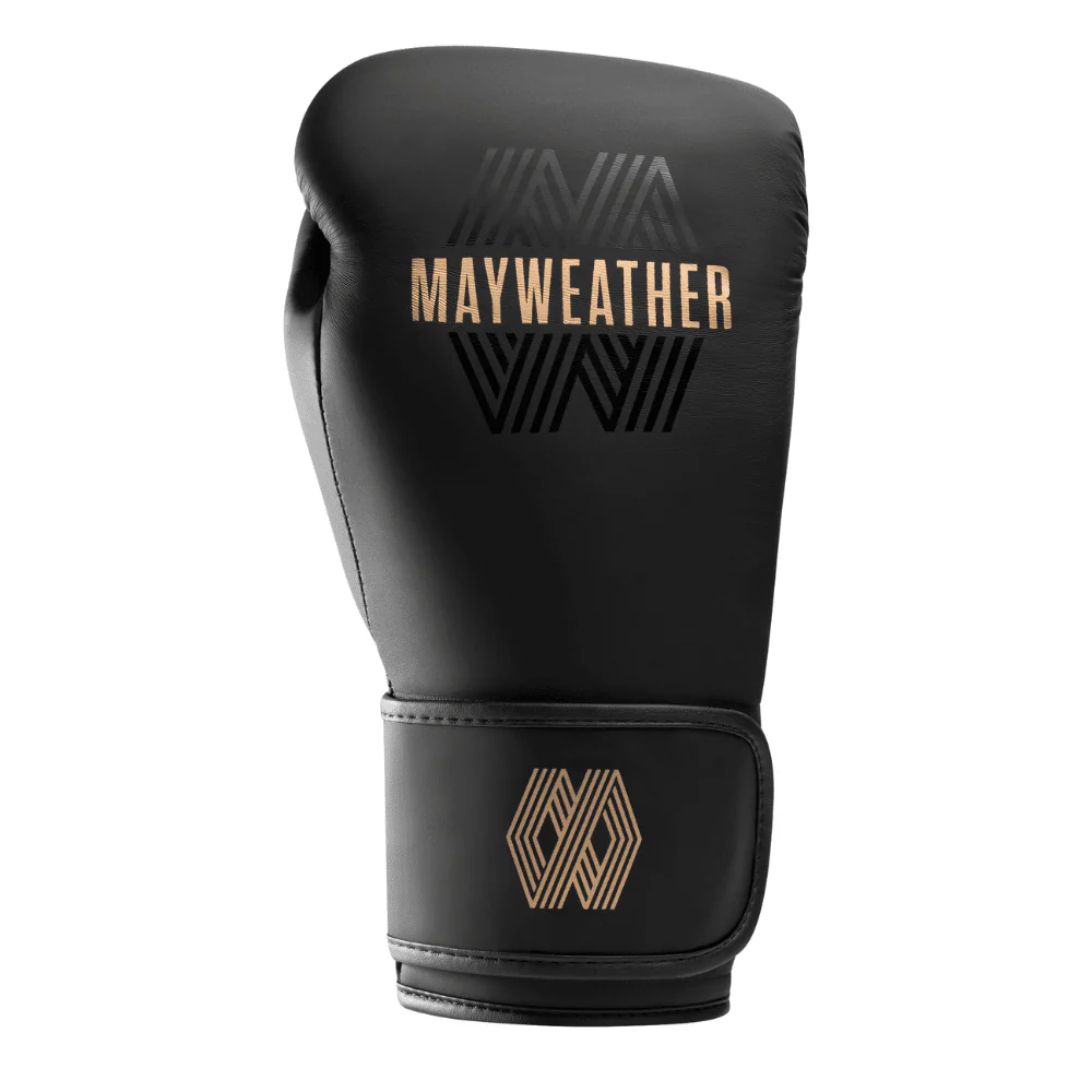 Hayabusa x Mayweather Core Boxing Gloves Black/Gold - Image 2