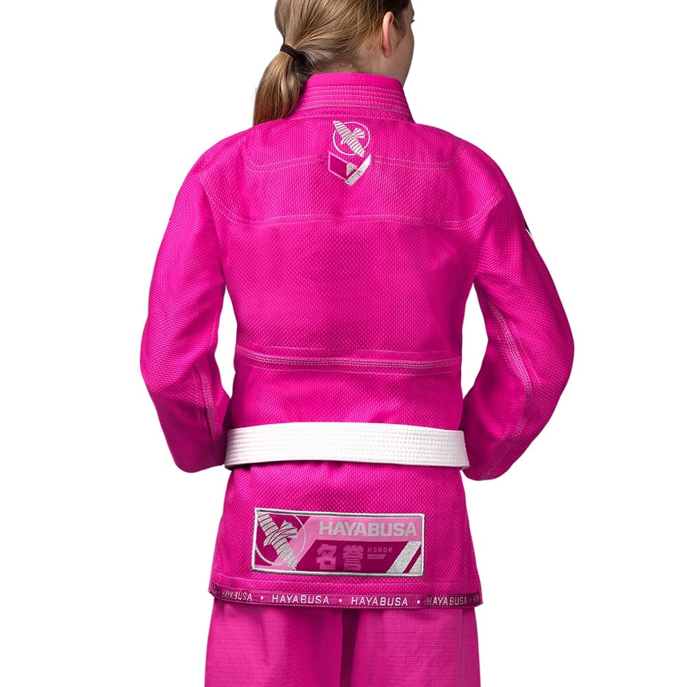 Hayabusa Youth Ascend Lightweight Jiu Jitsu Gi Pink - Image 3