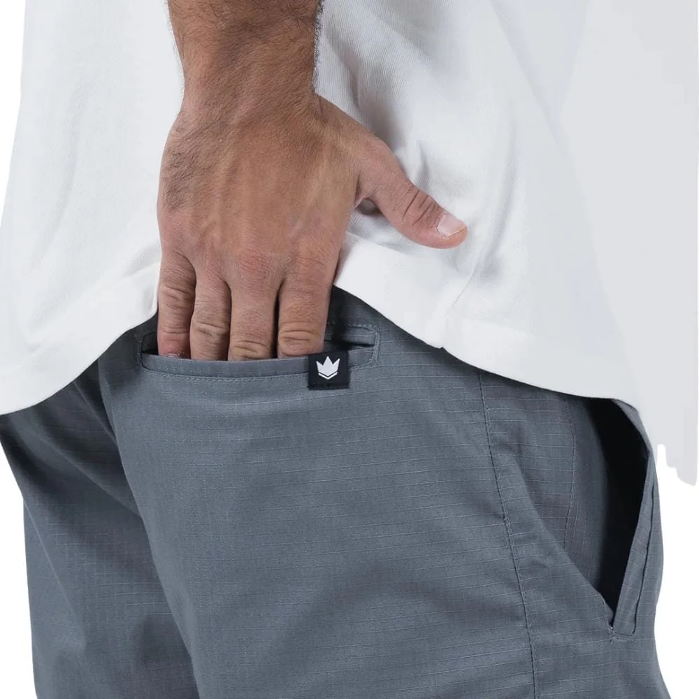 Kingz Casual Gi Shorts Grey - Image 8
