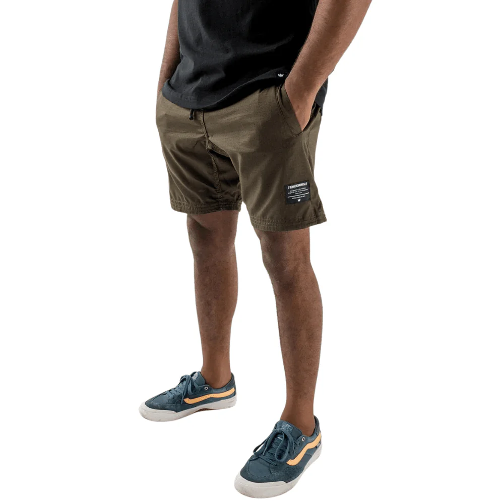 Kingz Casual Gi Shorts Military Green - Image 2