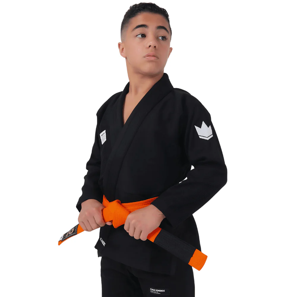 Kingz Kore Kids V2 Jiu Jitsu Gi Black - Image 3