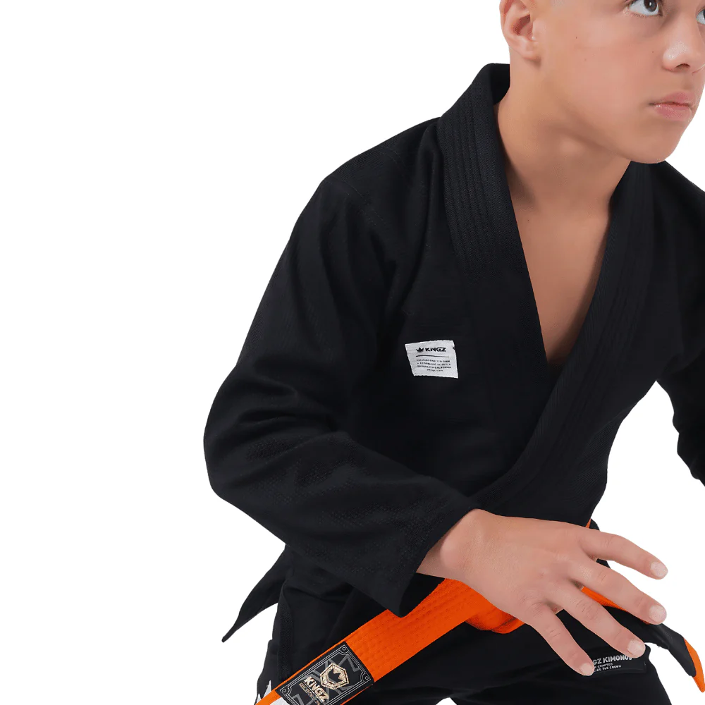 Kingz Kore Kids V2 Jiu Jitsu Gi Black - Image 4
