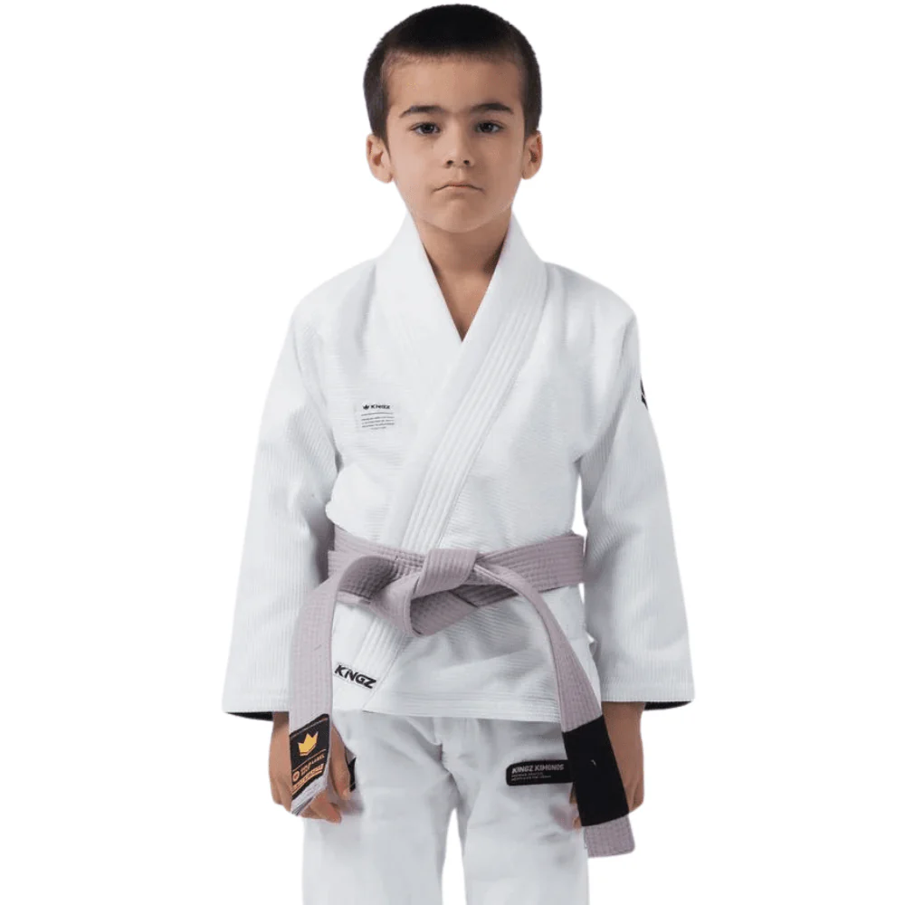 Kingz Kore Kids V2 Jiu Jitsu Gi White - Image 3
