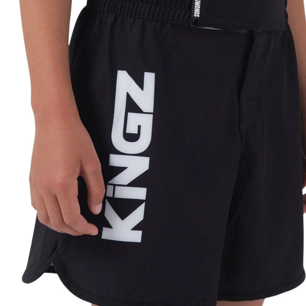 Kingz Kore V2 Youth Grappling Shorts Black - Image 5