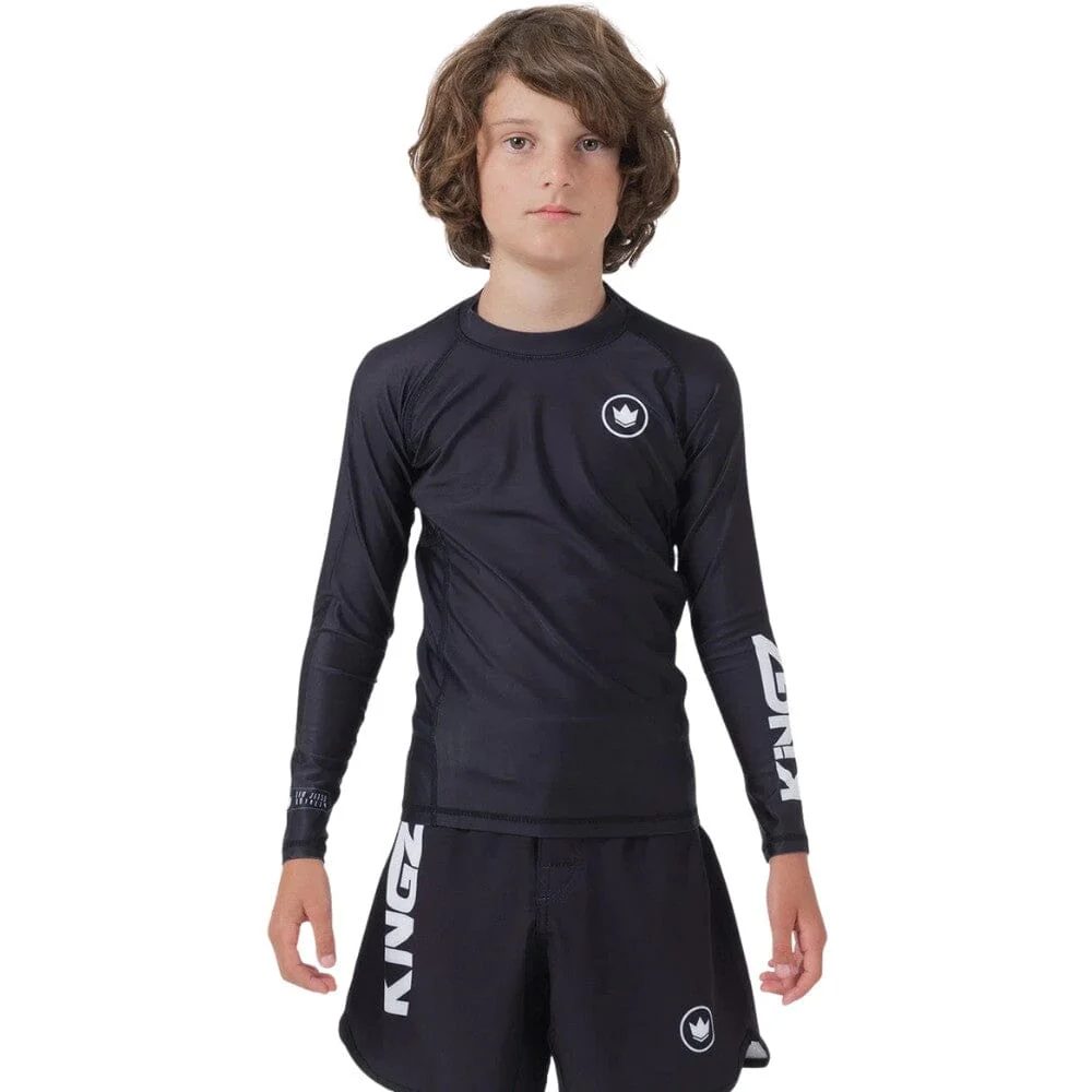 Kingz Kore V2 Youth Long Sleeve Rashguard Black