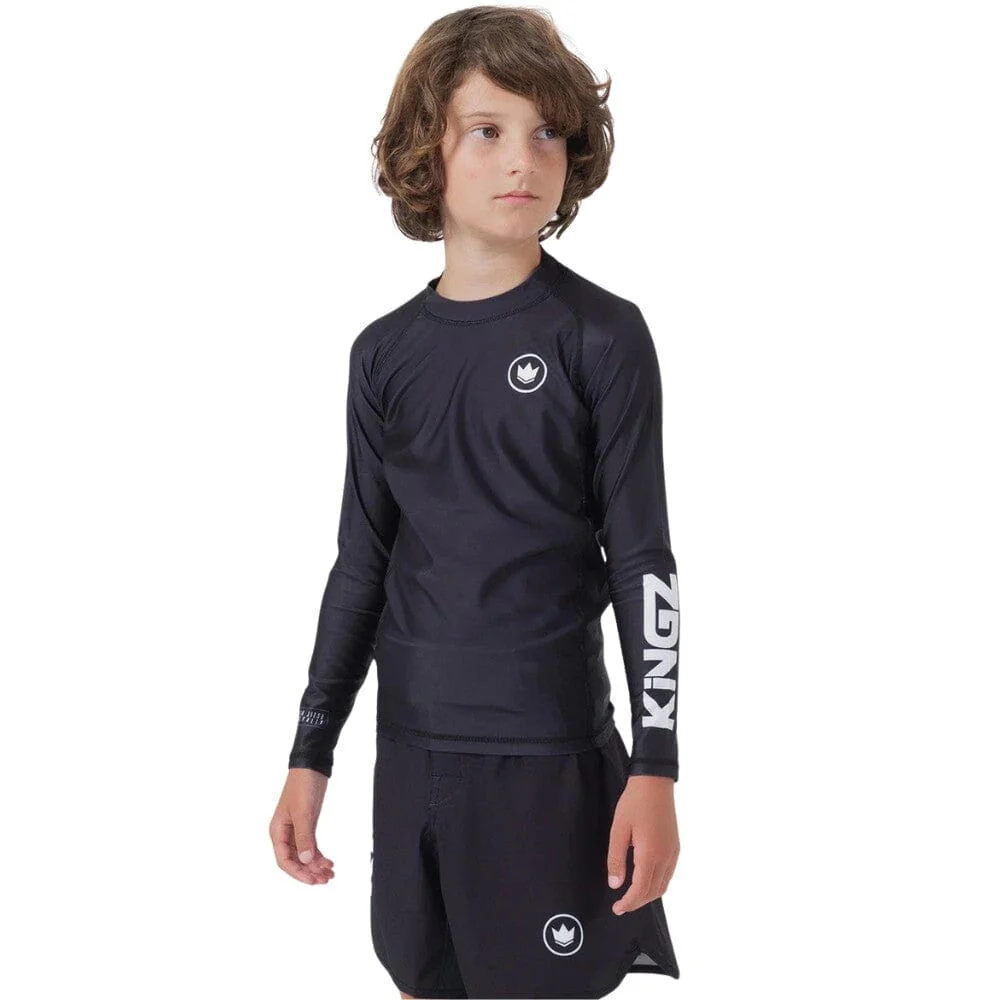 Kingz Kore V2 Youth Long Sleeve Rashguard Black - Image 5