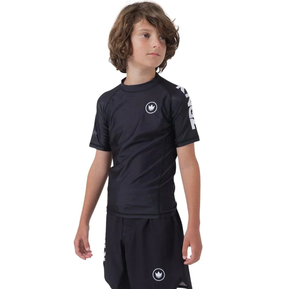 Kingz Kore V2 Youth Short Sleeve Rashguard Black - Image 5