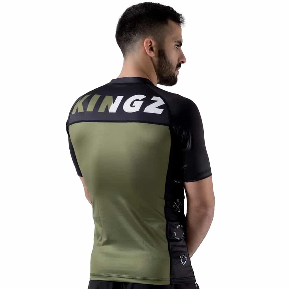 Kingz Krown Short Sleeve Rashguard Green - Image 2