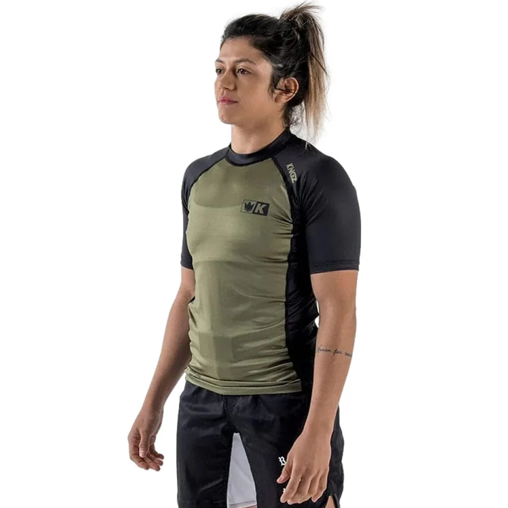 Kingz Krown Short Sleeve Rashguard Green - Image 5