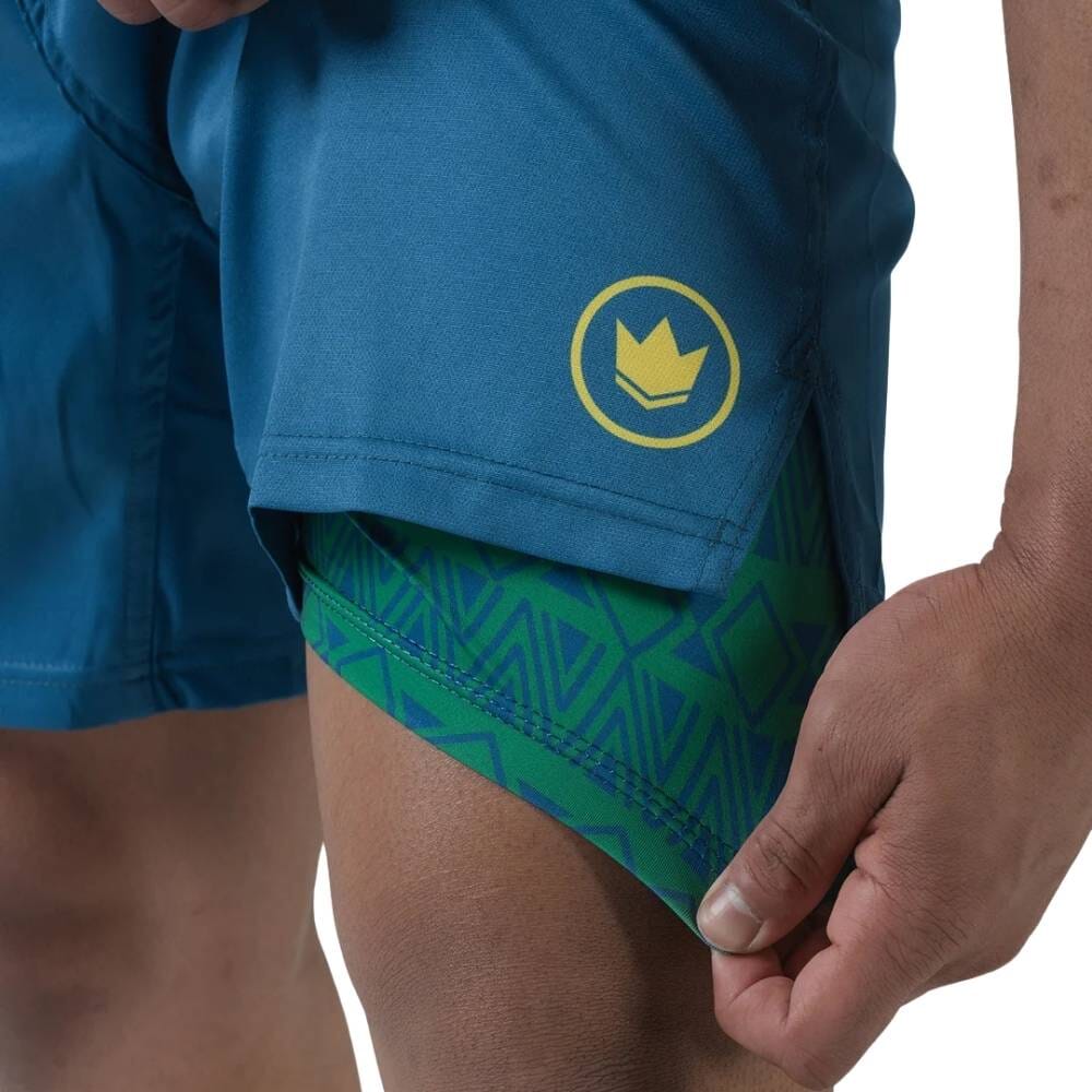 Kingz MI-K Roots Grappling Shorts Blue - Image 2