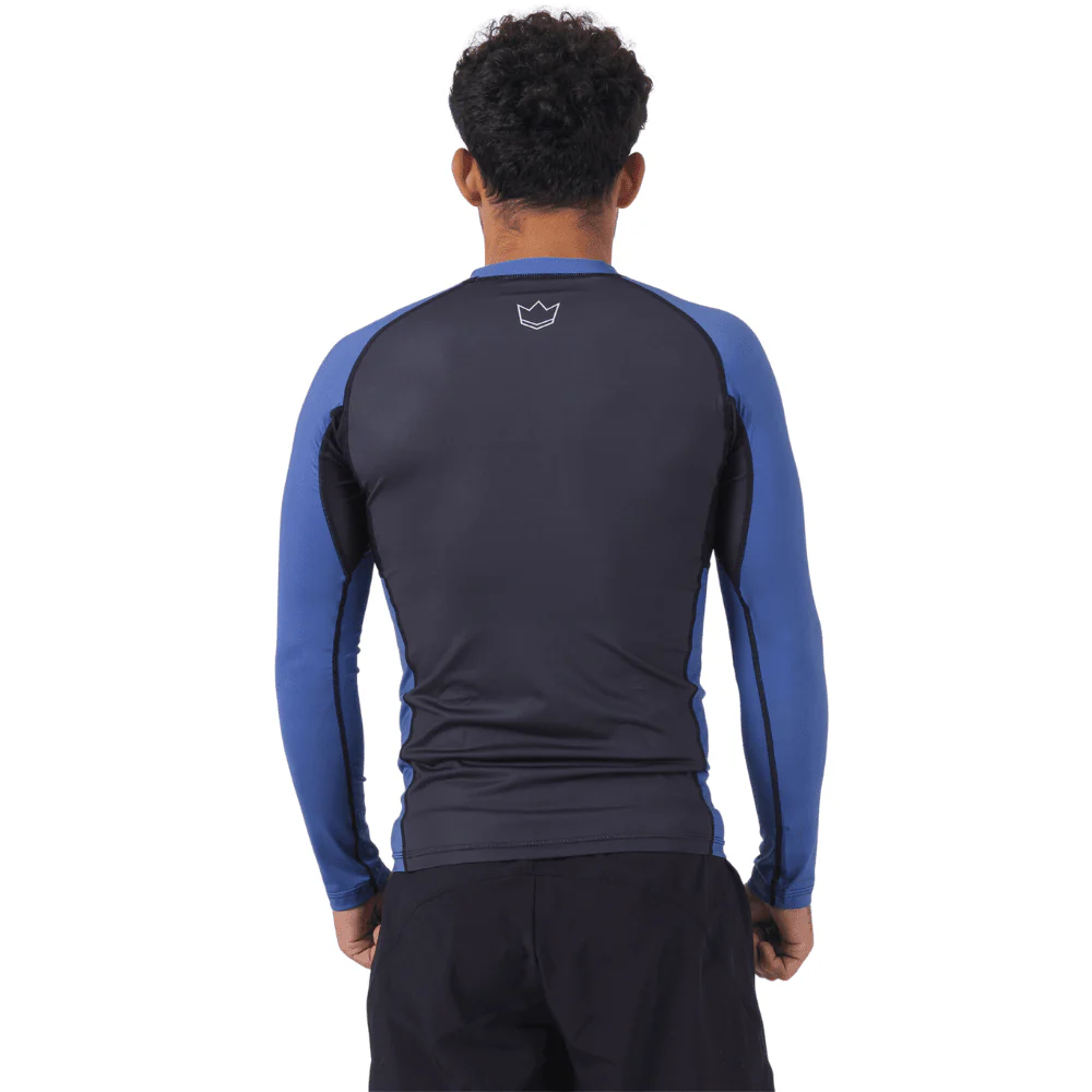 Kingz Ranked Performance V2 Long Sleeve Rashguard Blue - Image 2