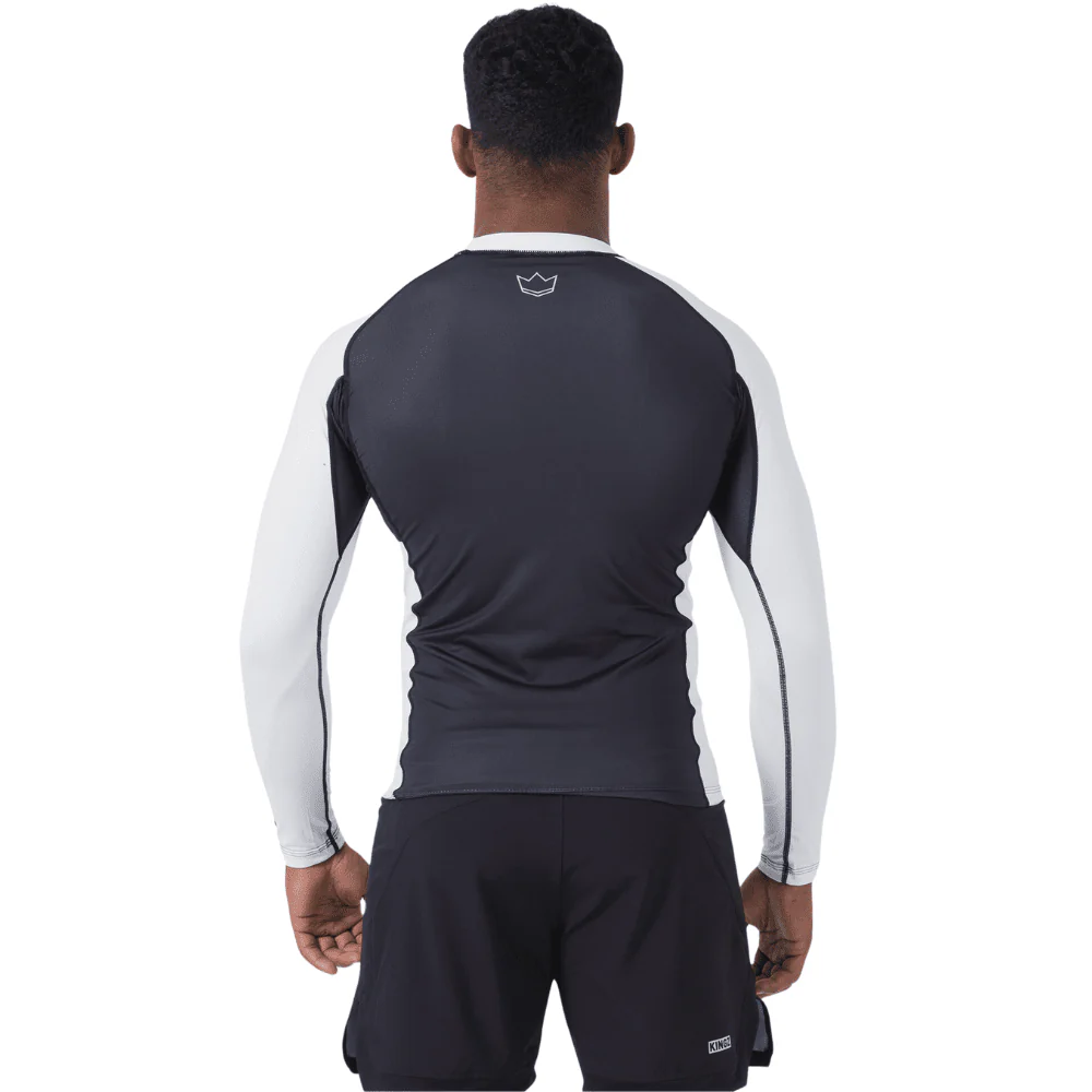 Kingz Ranked Performance V2 Long Sleeve Rashguard White - Image 2