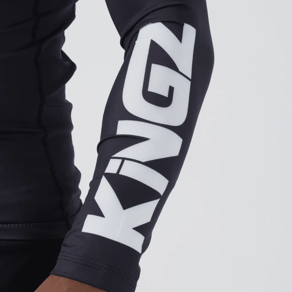 Kingz Ranked Performance V2 Long Sleeve Rashguard White - Image 3