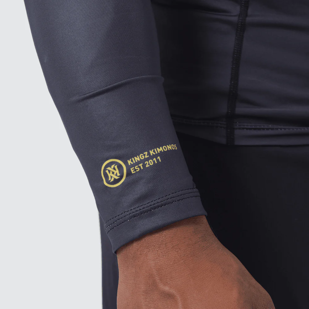 Kingz Ranked Performance V2 Long Sleeve Rashguard White - Image 4
