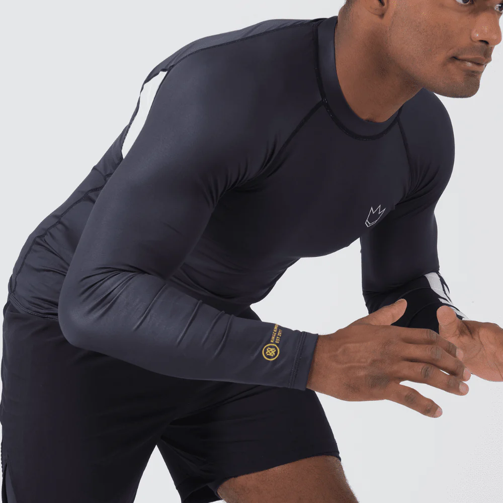 Kingz Ranked Performance V2 Long Sleeve Rashguard White - Image 7