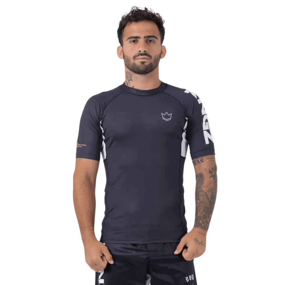 Kingz Ranked Performance V2 Short Sleeve Rashguard Black